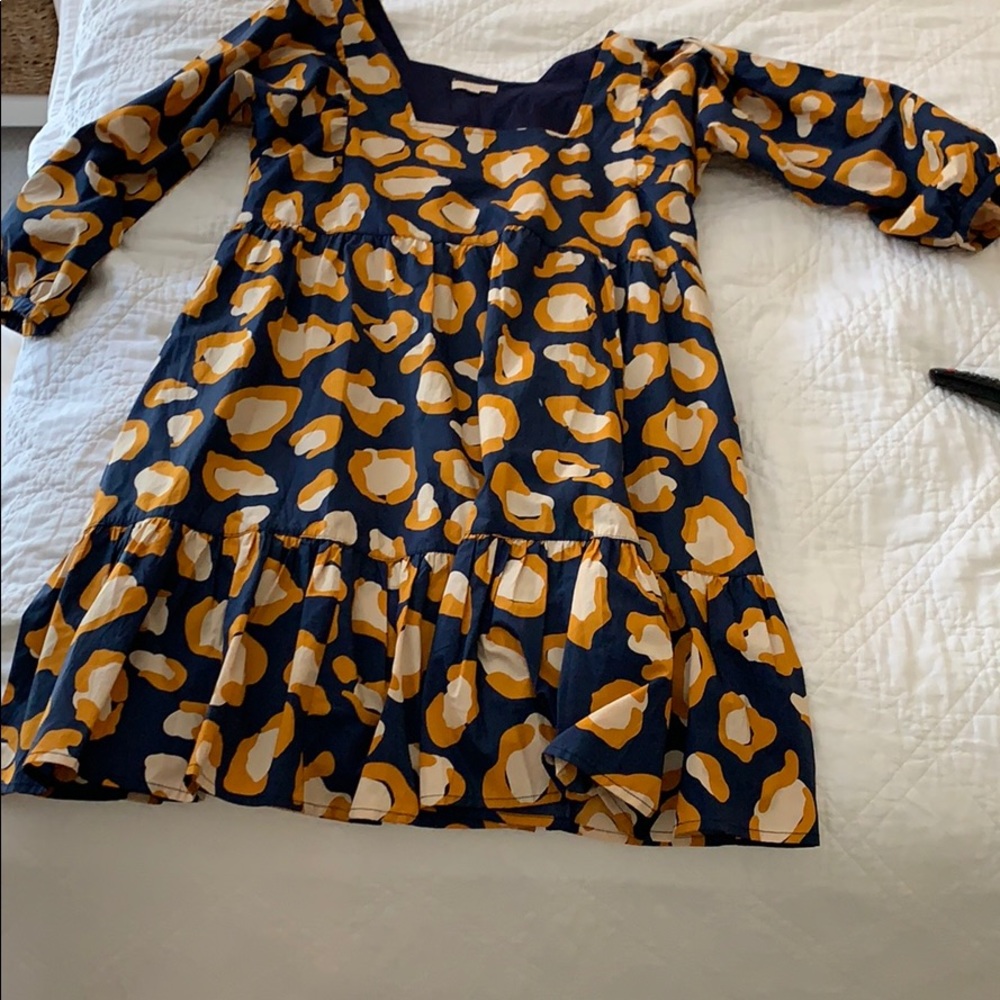 Square neck midi dress